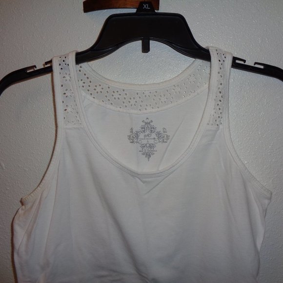 SO White Tank Top Junior's Size Large - Picture 2 of 7